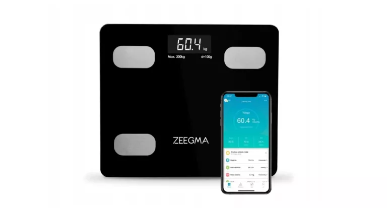 WAGA ŁAZIENKOWA ANALITYCZNA SMART DO 200KG 17W1 IOS ANDROID BMI BLUETOOTH