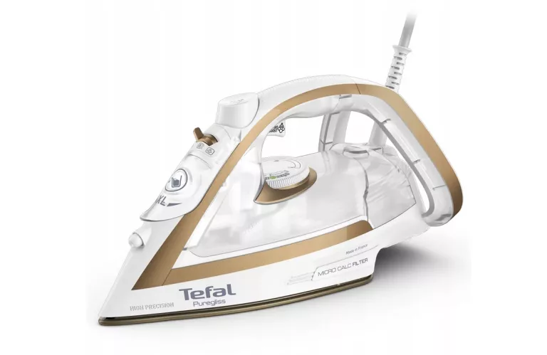 IDEALNE ŻELAZKO TEFAL FV8042E0 PUREGLISS COPPERTINTO & WHITE  STAN PERFEKT