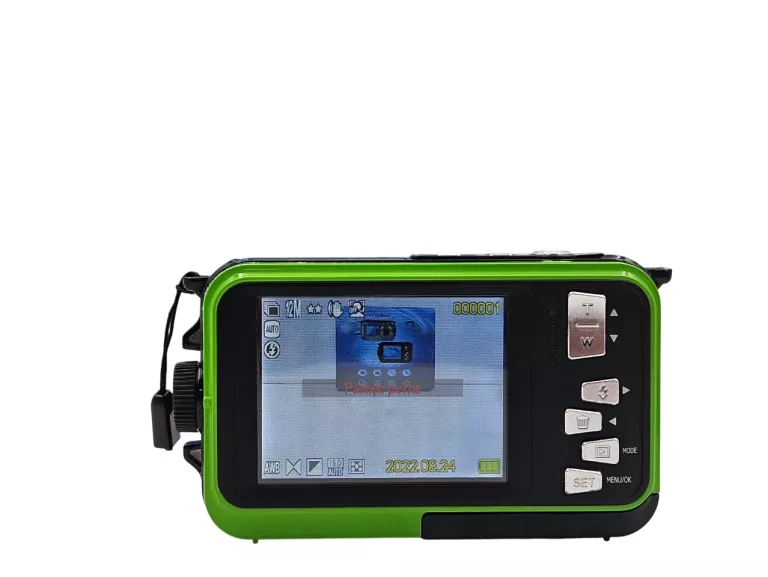 WODOODPORNY APARAT CYFROWY KAMERA PODWODNA FULL HD 4K 48 MP DUAL SCREEN