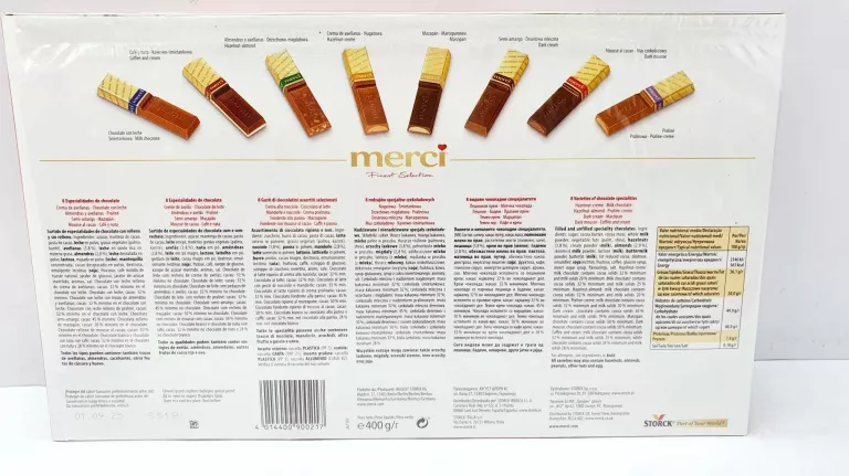 DUŻE CZEKOLADKI MERCI 400 G