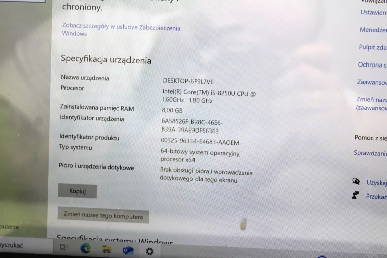 LAPTOP XIAOMI MI MI AIR NOTEBOOK 13,3 CORE I5 / 8 GB RAM / 256 GB SSD