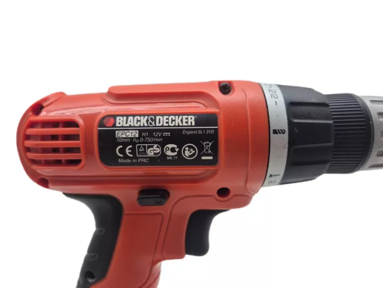 WKRĘTARKA BLACK DECKER EPC12 + ŁADOWARKA + 2X AKU