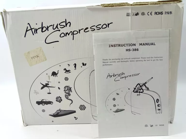 KOMPRESOR MODELARSKI HS-386 AUTO STOP AEROGRAF 0,3MM