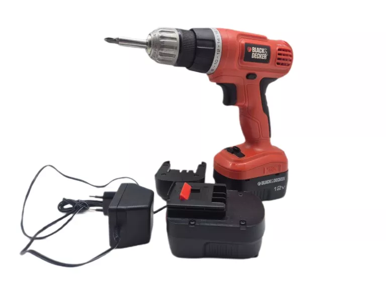 WKRĘTARKA BLACK DECKER EPC12 + ŁADOWARKA + 2X AKU