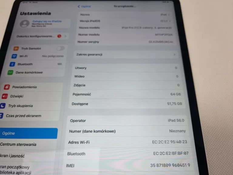 APPLE IPAD PRO 12,9 WI-FI + CELLULAR 64GB SILVER