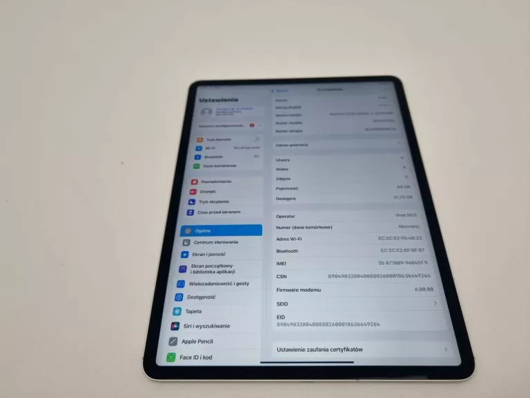 APPLE IPAD PRO 12,9 WI-FI + CELLULAR 64GB SILVER