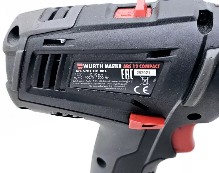 WIERTARKO WKRĘTARKA WURTH MASTER ABS 12 COMPACT 5701 101 00X Z AKU 2,0