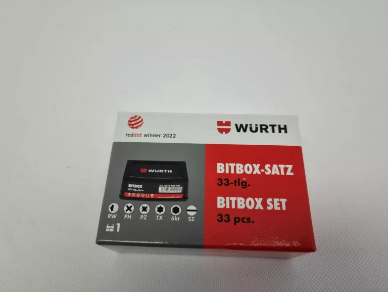 WURTH PROFESJONALNY ZESTAW BITÓW 33 ELEMENTY