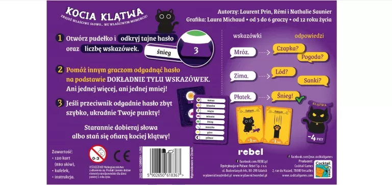 GRA PLANSZOWA KOCIA KLĄTWA REBEL