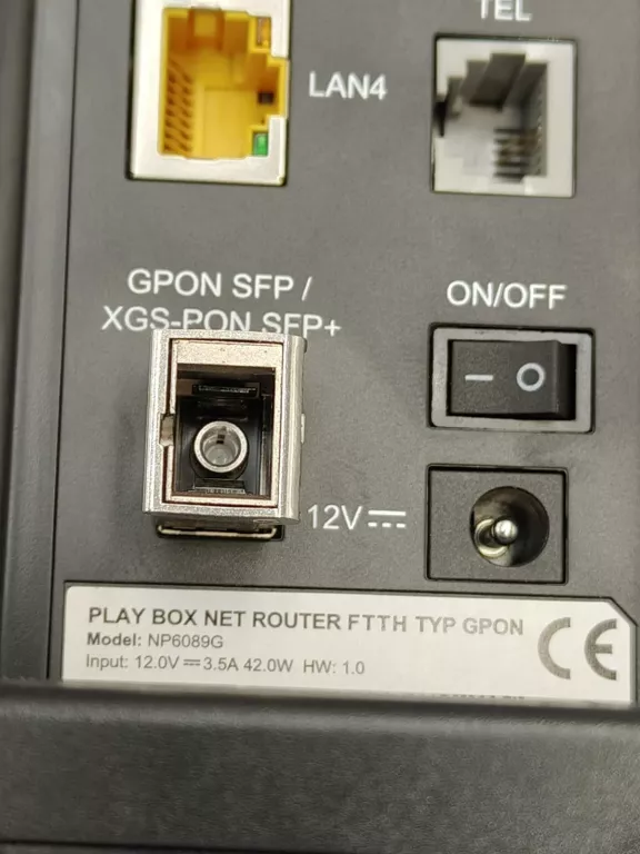 PLAY BOX NET ROUTER FTTH KOMPLET