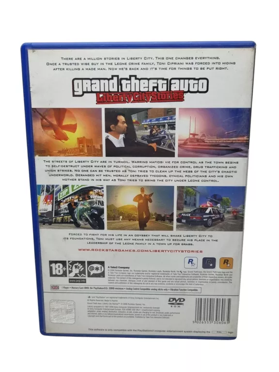 GRA GTA GRAND THEFT AUTO LIBERTY CITY STORIES PS2