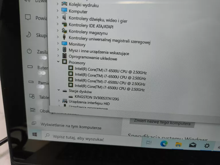 LAPTOP DELL INSPIRON 3000 I7 8/120GB