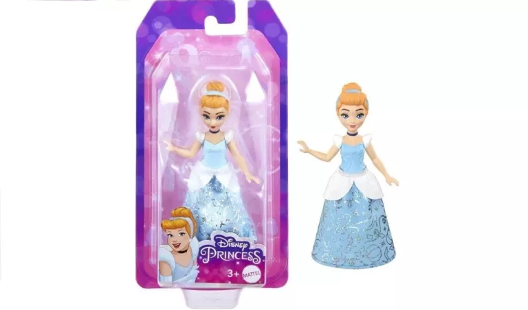 LALKA KSIĘŻNICZKA KOPCIUSZEK DISNEY PRINCESS MATTEL 9 CM