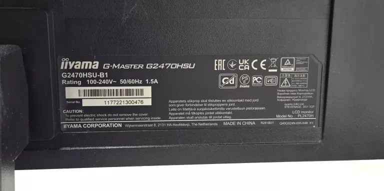 MONITOR IIYAMA G-MASTER G2470HSU 1920X1080 180HZ 0.2MS