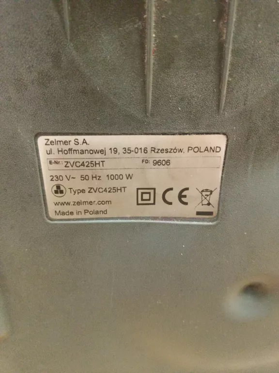 ODKURZACZ ZELMER JUPITER ZVC425HT