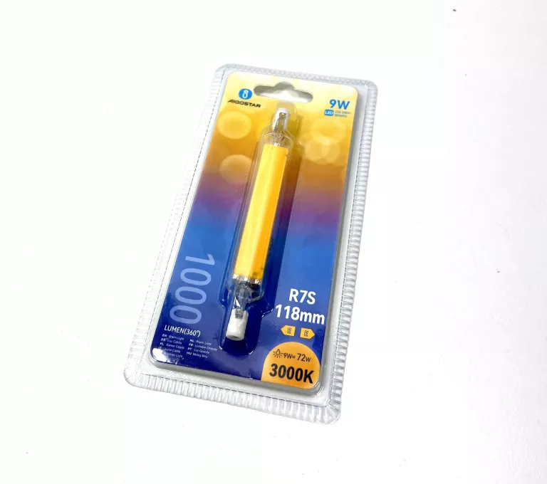ŻARÓWKA ŻARNIK LED R7S 9W 118MM 3000K
