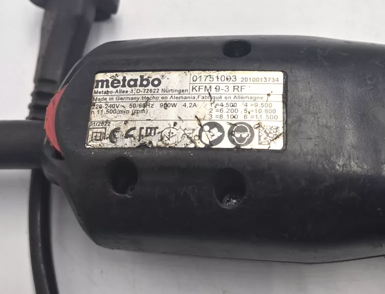 FREZARKA KRAWĘDZIOWA DO METALU METABO KFM 9-3 RF