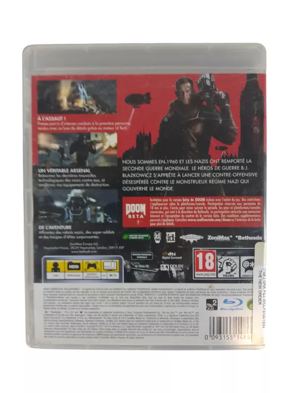 GRA PS3 WOLFENSTEIN THE NEW ORDER