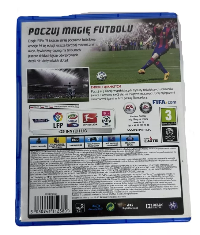 GRA SPORTOWA PIŁKARSKA FIFA 15 NA KONSOLĘ PLAYSTATION 4