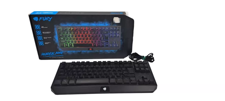KLAWIATURA MEMBRANOWA  FURY HURRICANE TKL (NFU-1238) + PUDEŁKO