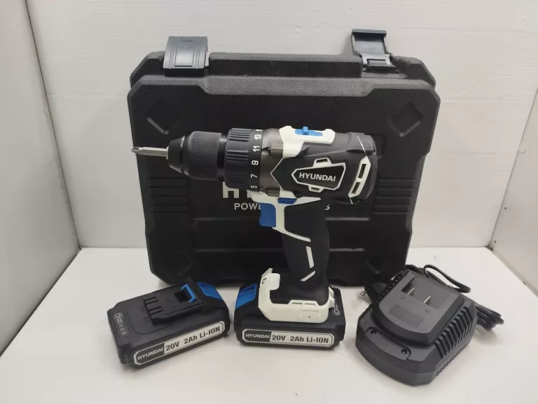 WKRĘTARKA HYUNDAI HPVB20VSP-2B2A ZESTAW DWA AKU 20V+ŁA +WALIZKA