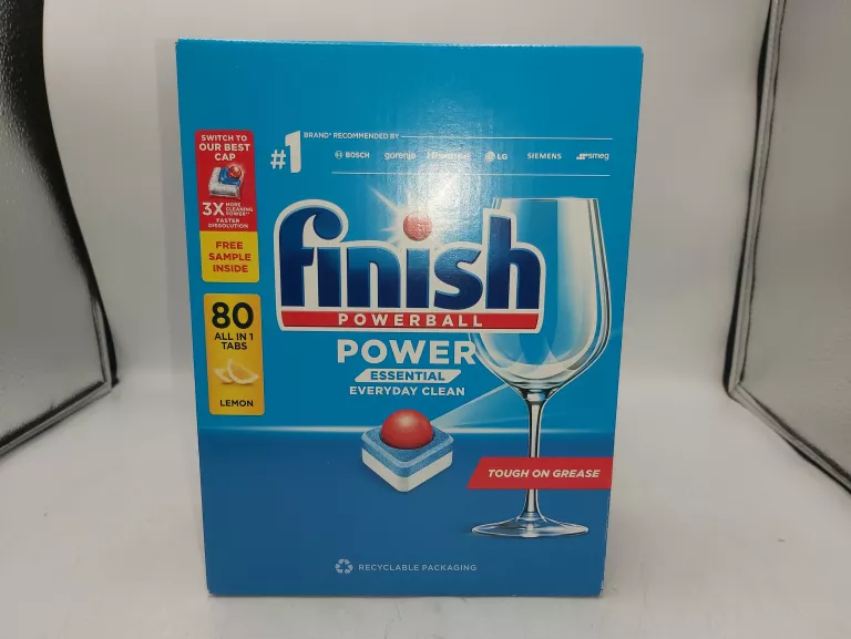 TABLETKI DO ZMYWARKI FINISH POWER ESSENTIAL LEMON CYTRYNA 80 KARTON
