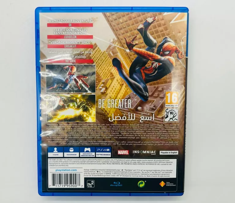GRA NA PS 4 MARVEL'S SPIDER-MAN