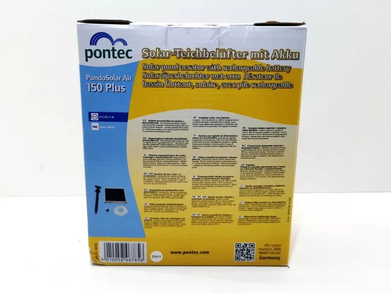PONTEC PONDOSOLAR AIR 150 PLUS NAPOWIETRZACZ SOLARNY DO OCZKA