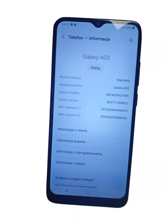 TELEFON SAMSUNG GALAXY A 03 4/64GB