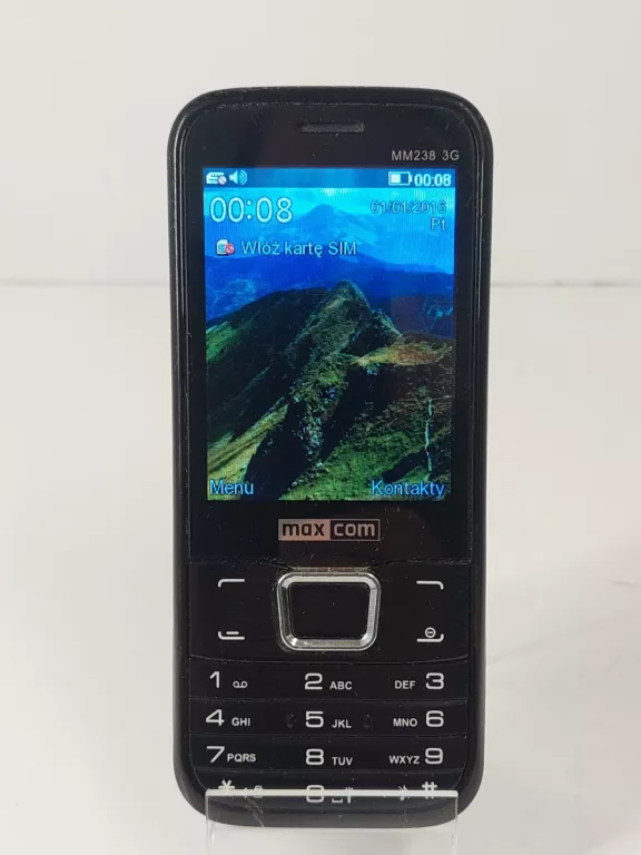 TELEFON KOMÓRKOWY MAXCOM MM238 256 MB / 1 GB 3G CZARNY