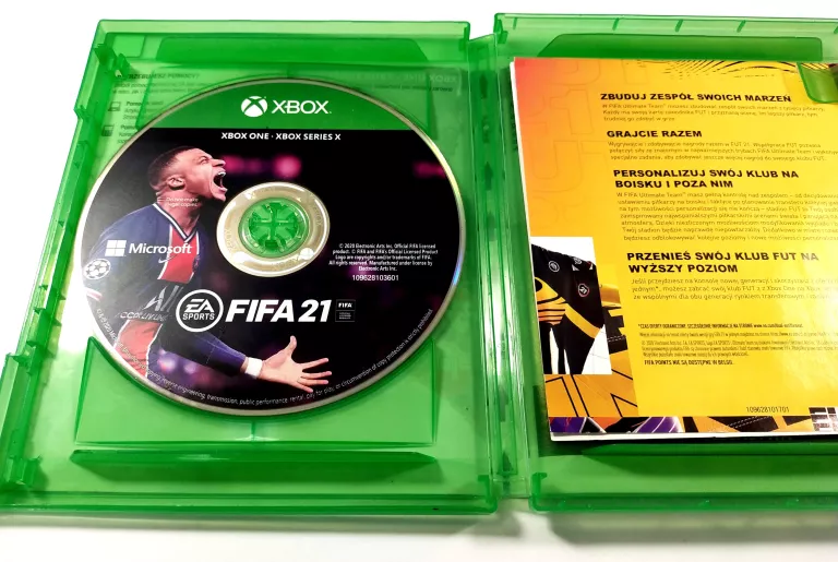 GRA FIFA 21 PL (XBOX ONE & SERIES X) XBOX MICROSOFT XBOX SERIES X / S