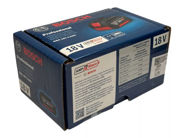 AKUMULATOR LI-ION BOSCH PROFESSIONAL GBA 18 V 4.0AH AMPSHARE