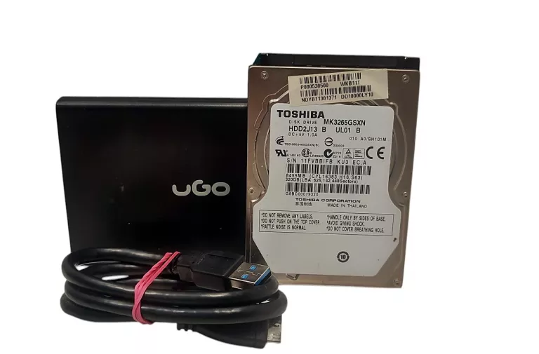 DYSK TOSHIBA 320GB MK3265GSXN + OBUDOWA + USB
