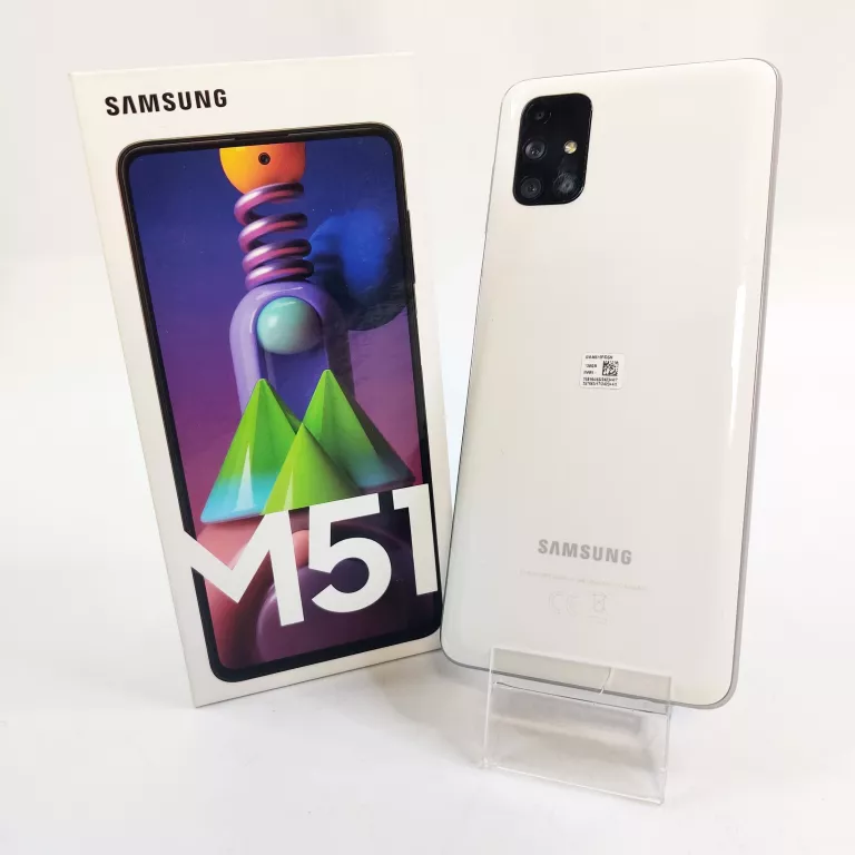 SMARTFON SAMSUNG GALAXY M51 6 GB / 128 GB 4G (LTE) BIAŁY