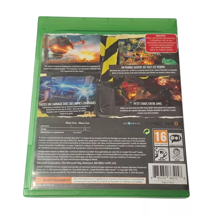 GRA XBOX ONE SUNSET OVERDRIVE