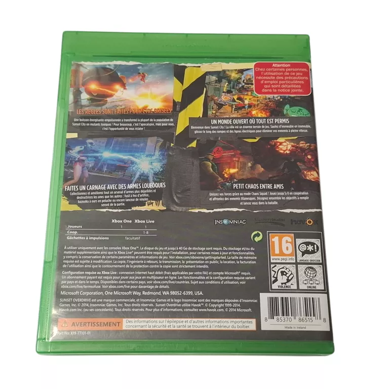GRA XBOX ONE SUNSET OVERDRIVE