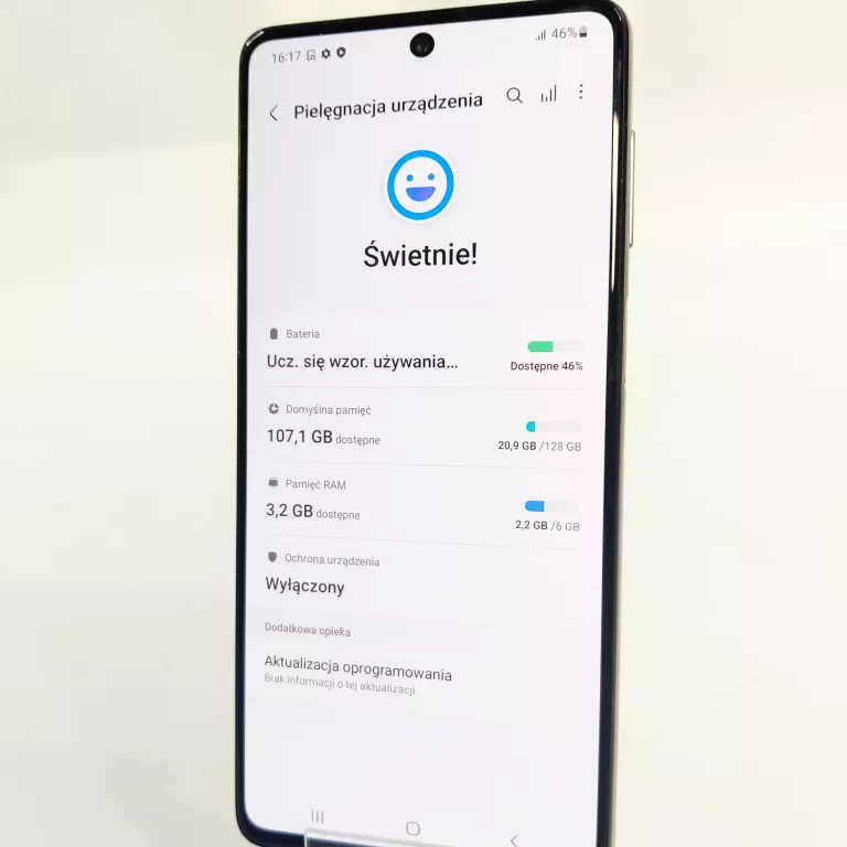 SMARTFON SAMSUNG GALAXY M51 6 GB / 128 GB 4G (LTE) BIAŁY