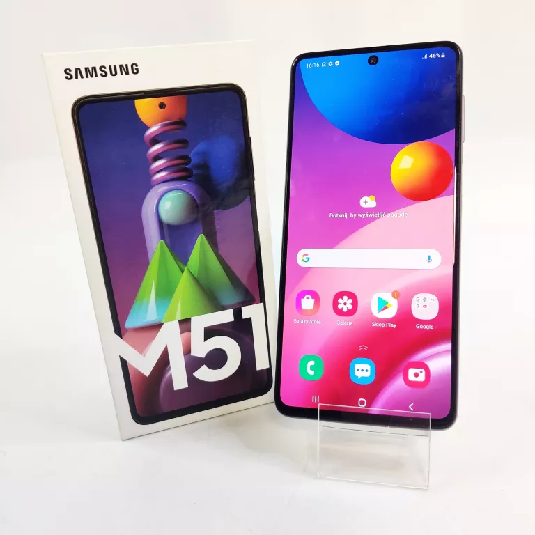 SMARTFON SAMSUNG GALAXY M51 6 GB / 128 GB 4G (LTE) BIAŁY