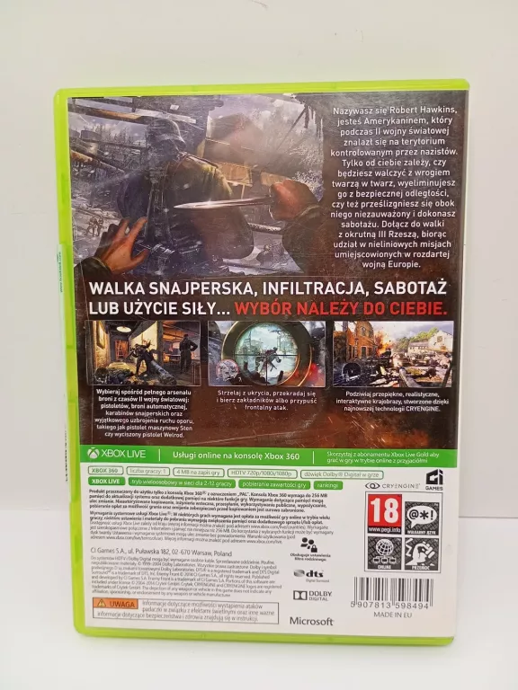GRA ENEMY FRONT MICROSOFT XBOX 360