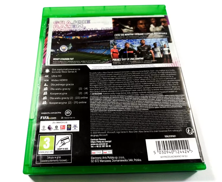 GRA FIFA 21 PL (XBOX ONE & SERIES X) XBOX MICROSOFT XBOX SERIES X / S
