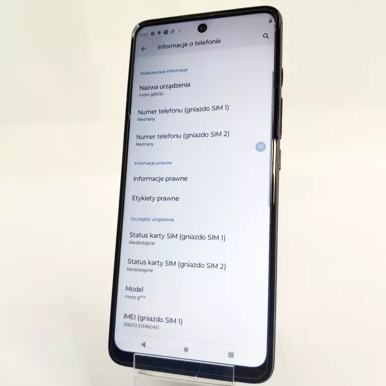 SMARTFON MOTOROLA MOTO G60S 6 GB / 128 GB 4G (LTE) NIEBIESKI