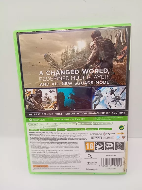 CALL OF DUTY GHOSTS XBOX360