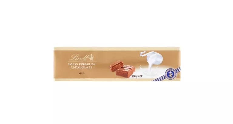 LINDT SWISS GOLD DUŻA CZEKOLADA MLECZNA 300G