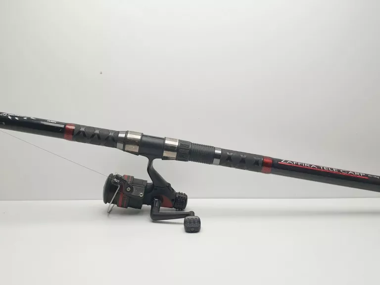 WĘDKA KARPIOWA JAXON ZAFFIRA TELE CARP RT 3.90M 40-100G + KOŁOWROTEK
