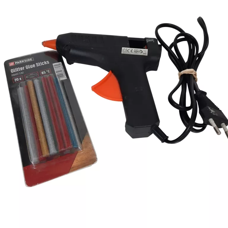 PISTOLET DO KLEJU + BROKATOWY KLEJ