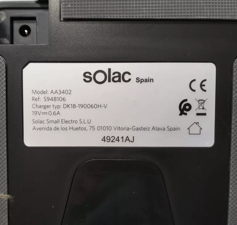ROBOT ODKURZAJĄCY SOLAC LUCID I10 AA3402