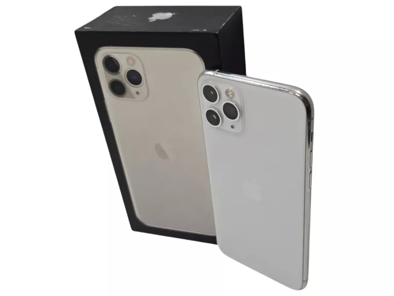 TELEFON IPHONE 11 PRO 4 GB / 64 GB 4G (LTE) SREBRNY 72% BATERII SERWIS!