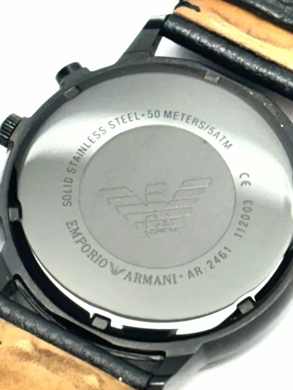 ZEGAREK MĘSKI EMPORIO ARMANI AR2461 - MINERALNE SZKIEŁKO - KWARCOWY