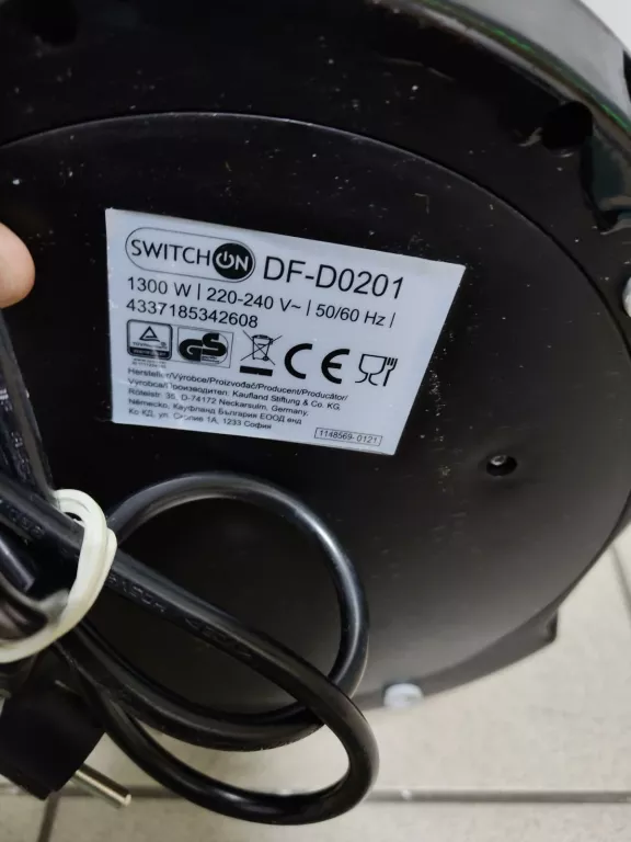 FRYTKOWNICA BEZTŁUSZCZOWA SWITCH ON DF-D0201