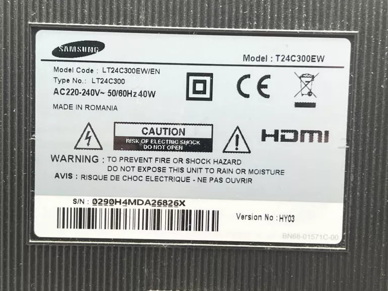 MONITOR Z TUNEREM SAMSUNG LT24C300EW
